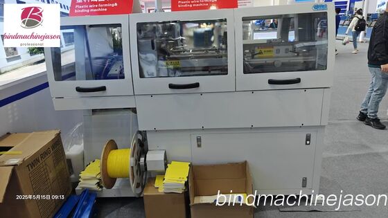 Plastic coil forming and binding machine PS420 used for notebook with differ thickness المزود